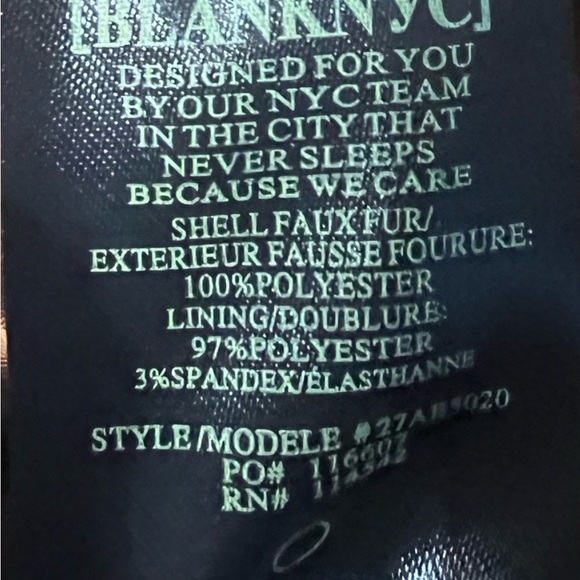 Blank NYC Rich Brown Teddy Jacket - Picture 4 of 4